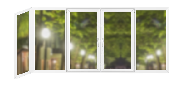 Г-образная балконная рама алюминий 3600×1400 Schuco Г-образная балконная рама алюминий 3600×1400 Schuco