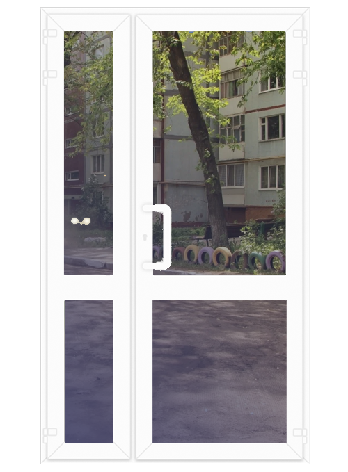 дверь входная пластиковая стекло